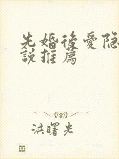 先婚后爱隐婚小说推荐封面