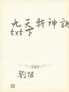 九天斩神诀下载txt下