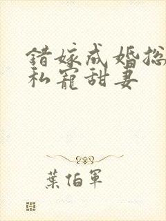 错嫁成婚总裁的私宠甜妻