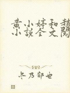 黄小婷和赵叔的小说全文阅读