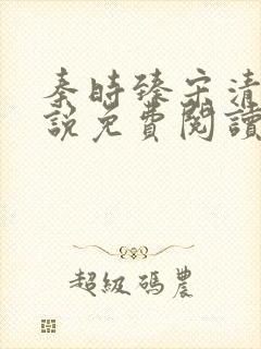 秦时臻宋清欢小说免费阅读封面