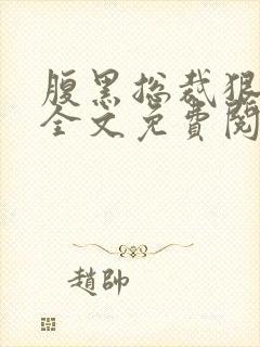 腹黑总裁狠给力全文免费阅读