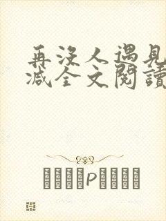 再没人遇见无删减全文阅读