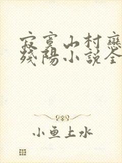 寂寞山村恋上风残阳小说全文免费阅读