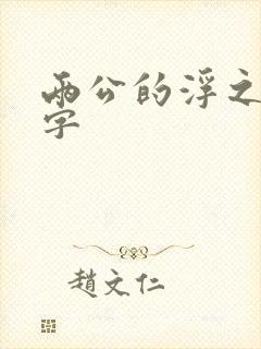 两公的浮之手中字