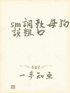 sm调教母狗小说粗口