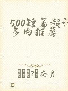 500短篇超污多肉推荐