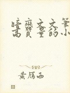 暗恋文文笔好的高质量的小说