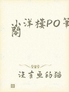 小洋楼PO笔趣阁