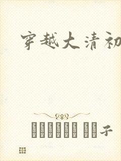穿越大清初年