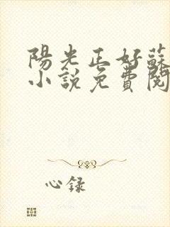 阳光正好苏玥玥小说免费阅读
