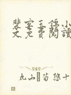 裴宴玉锦小说全文免费阅读