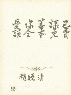爱你蓄谋已久小说全本免费阅读