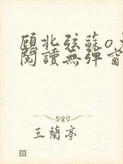 顾北弦苏o免费阅读无弹窗