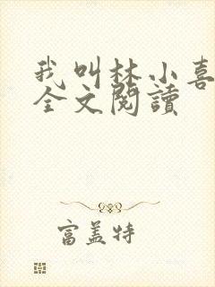 我叫林小喜小说全文阅读封面