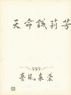 天命钱莉芳封面