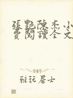 张艳陈杰小说免费阅读全文封面