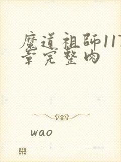 魔道祖师117章完整肉