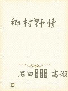 乡村野情封面