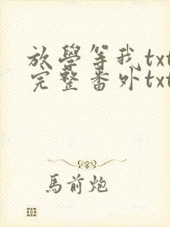 放学等我txt完整番外txt