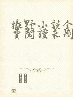 撒野小说全文免费阅读未删减版