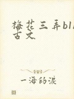 梅花三弄b1h古文封面