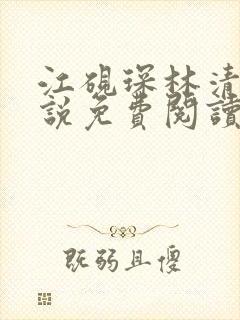 江砚琛林清浅小说免费阅读