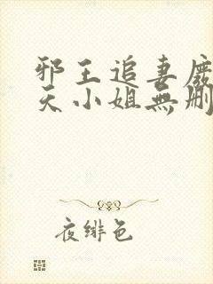邪王追妻废材逆天小姐无删减免费阅读