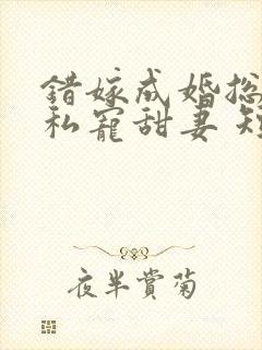 错嫁成婚总裁的私宠甜妻 短剧封面