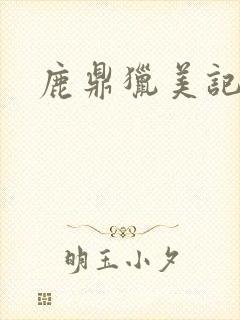 鹿鼎猎美记封面
