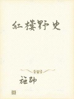 红楼野史封面