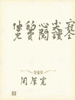 他的心尖宠全文免费阅读全文封面