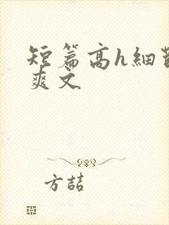 短篇高h细节肉爽文