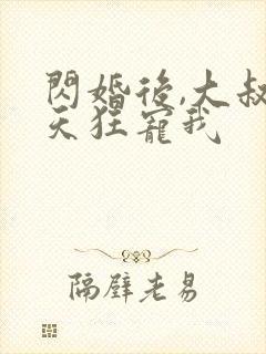 闪婚后,大叔每天狂宠我封面