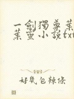 一剑独尊叶玄,叶灵小说txt下载