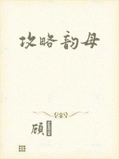 攻略韵母封面