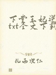 下堂王妃逆袭记txt全文下载