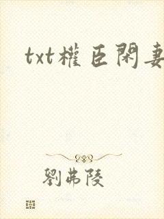 txt权臣闲妻封面