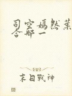 司空嫣然叶凡结合哪一封面