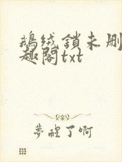 鹅绒锁未删除笔趣阁txt封面