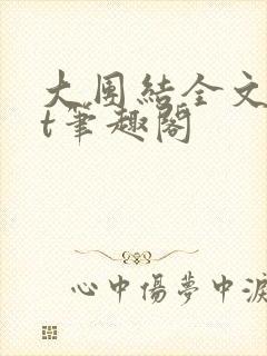 大团结全文txt笔趣阁