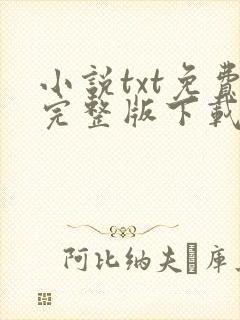 小说txt免费完整版下载