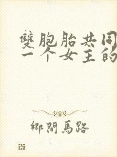 双胞胎共同享有一个女主的小说