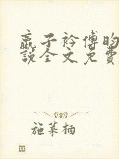嬴子衿傅昀深小说全文免费阅读笔趣阁封面