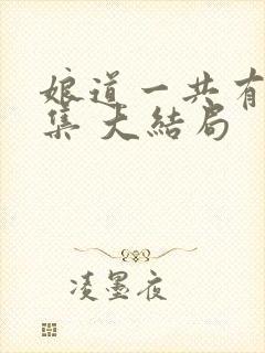 娘道一共有多少集 大结局封面