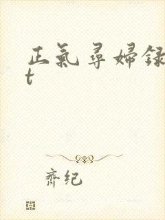正气寻妇录txt