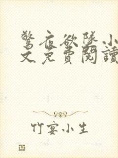 惊夜欲坠小说全文免费阅读