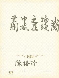 掌中之物小说无删减在线阅读