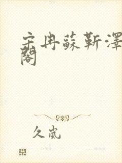 宋冉苏靳泽笔趣阁