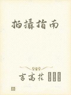 拍摄指南